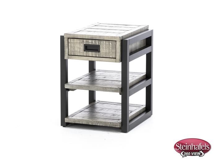 aspen furniture llc grey chairside table  image grays  