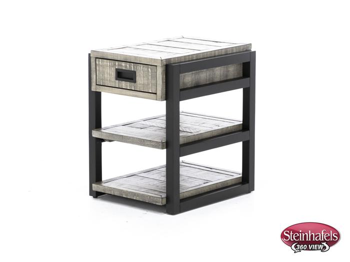 aspen furniture llc grey chairside table  image grays  