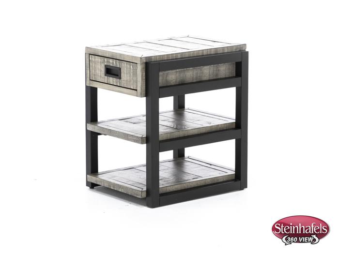 aspen furniture llc grey chairside table  image grays  