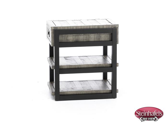 aspen furniture llc grey chairside table  image grays  