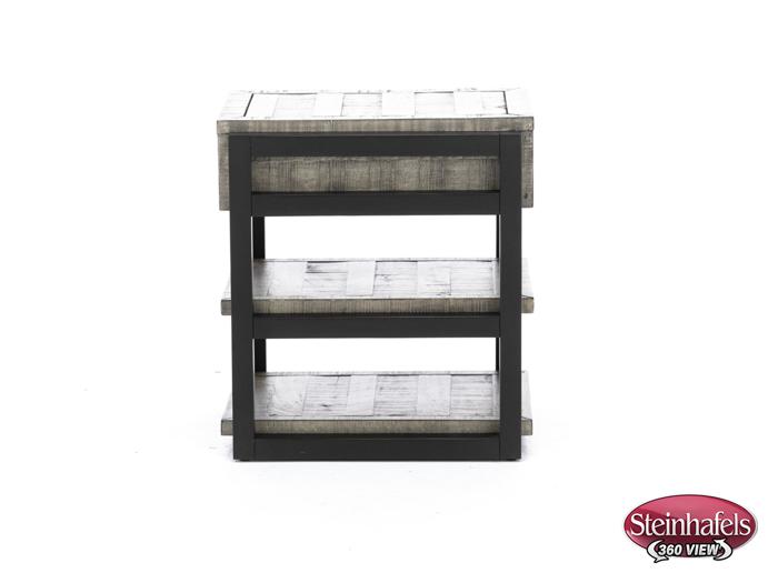 aspen furniture llc grey chairside table  image grays  