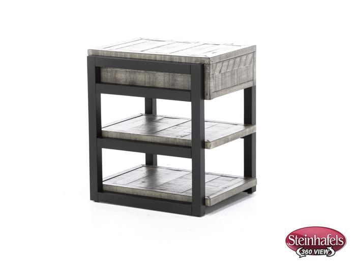 aspen furniture llc grey chairside table  image grays  