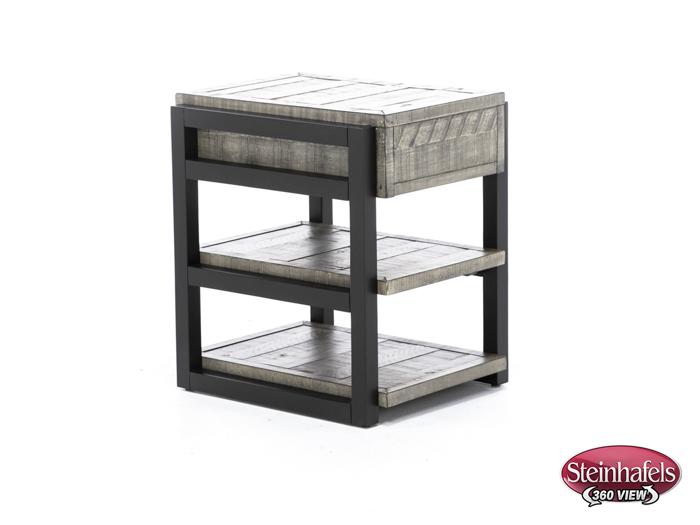 aspen furniture llc grey chairside table  image grays  