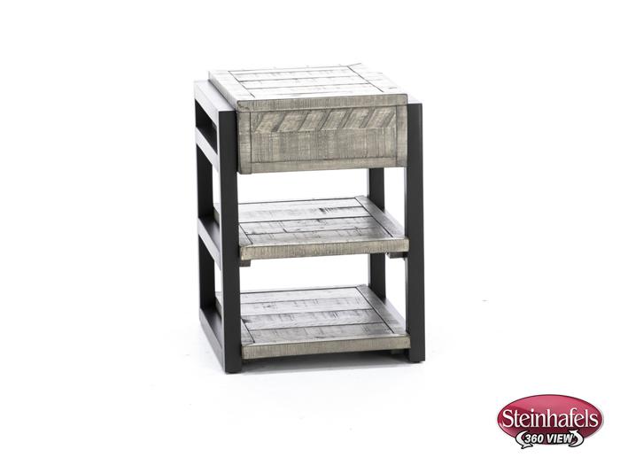 aspen furniture llc grey chairside table  image grays  