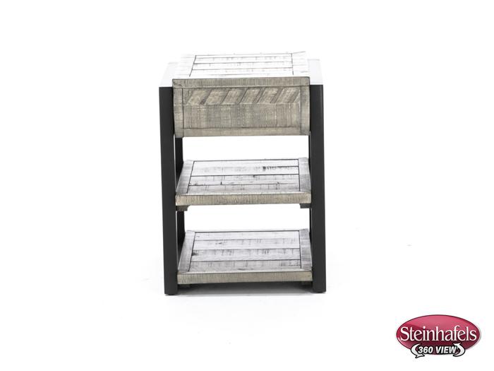 aspen furniture llc grey chairside table  image grays  