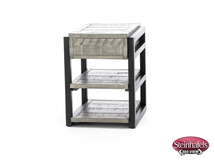 aspen furniture llc grey chairside table  image grays  