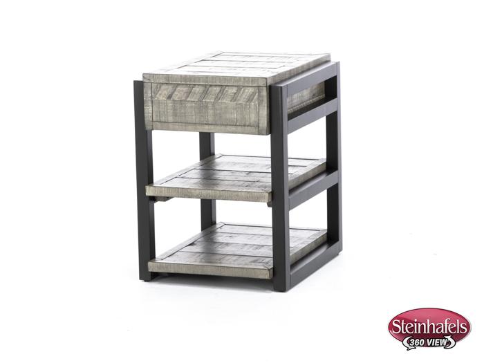 aspen furniture llc grey chairside table  image grays  