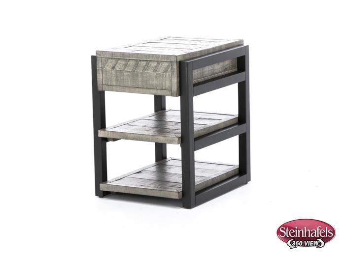 aspen furniture llc grey chairside table  image grays  