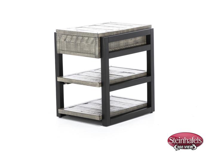 aspen furniture llc grey chairside table  image grays  