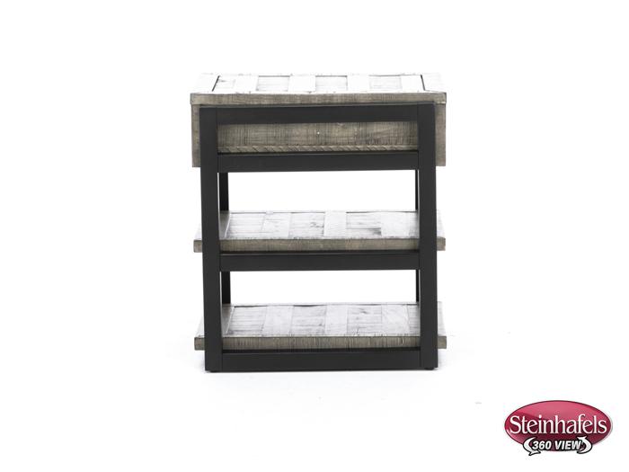 aspen furniture llc grey chairside table  image grays  