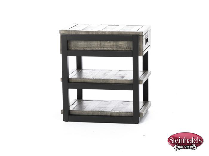 aspen furniture llc grey chairside table  image grays  