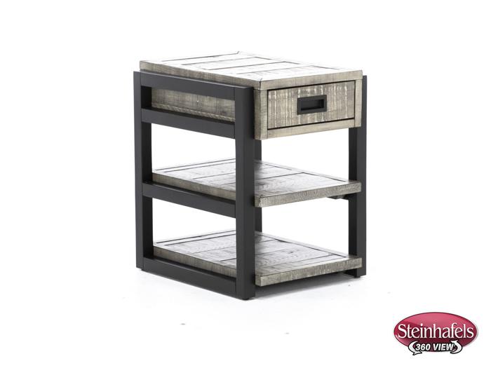 aspen furniture llc grey chairside table  image grays  