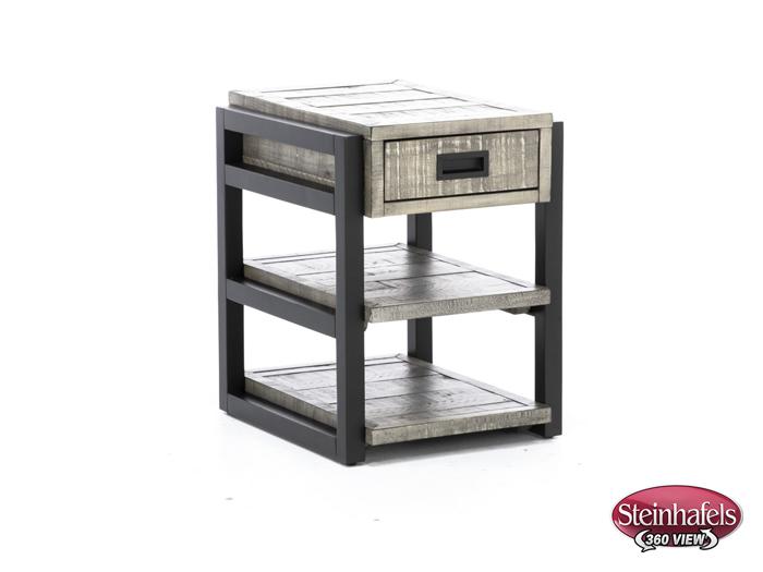 aspen furniture llc grey chairside table  image grays  