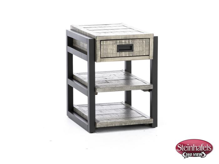 aspen furniture llc grey chairside table  image grays  