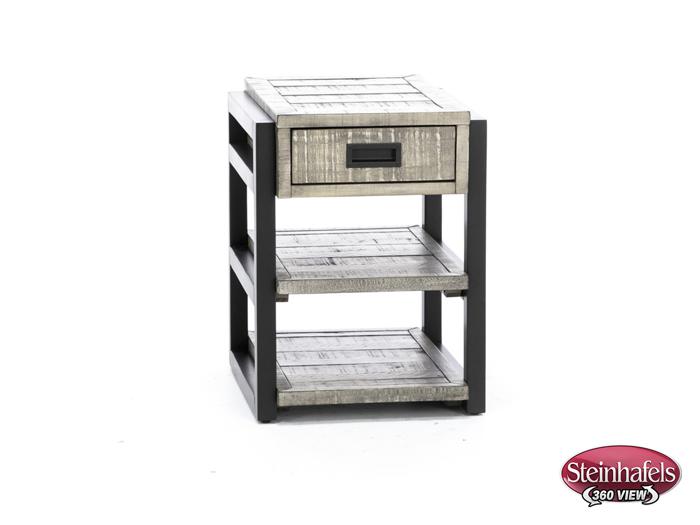 aspen furniture llc grey chairside table  image grays  