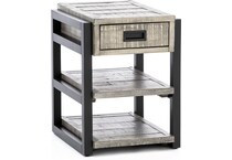 aspen furniture llc grey chairside table grays  