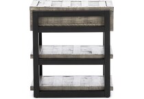 aspen furniture llc grey chairside table grays  