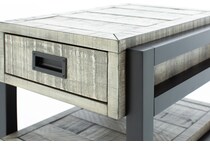 aspen furniture llc grey chairside table grays  