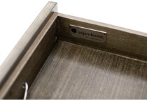 aspen furniture llc grey chairside table grays  
