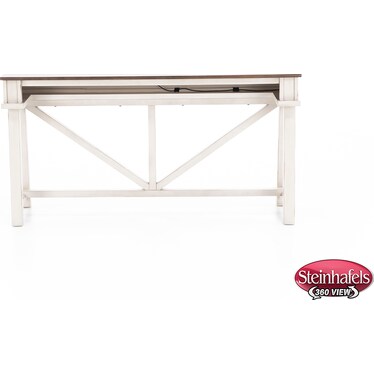 Harbor Prairie White Console Bar Table
