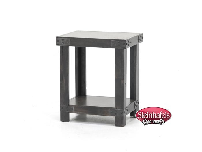 aspn black chairside table  image   