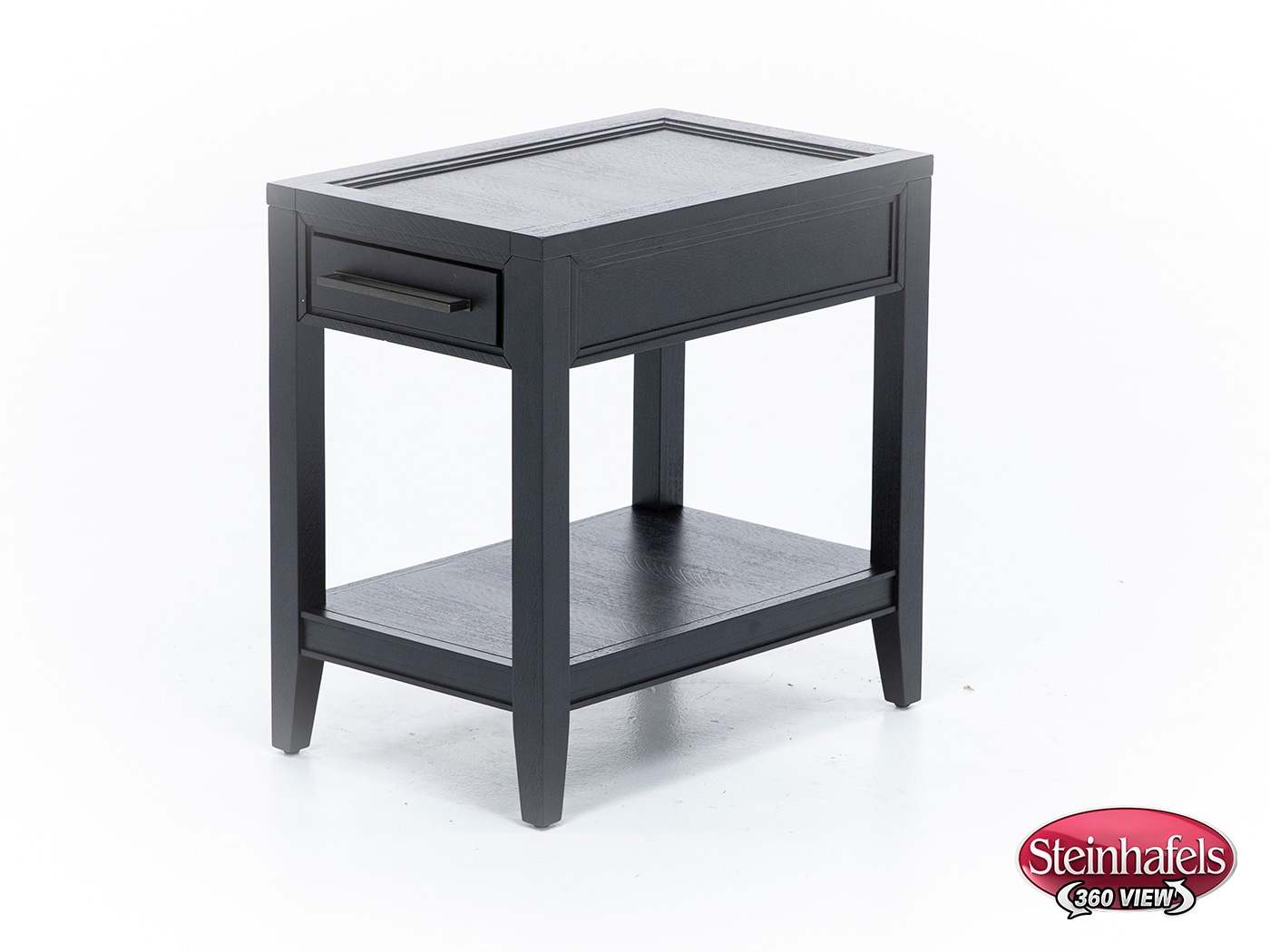 aspn black chairside table  image dom  