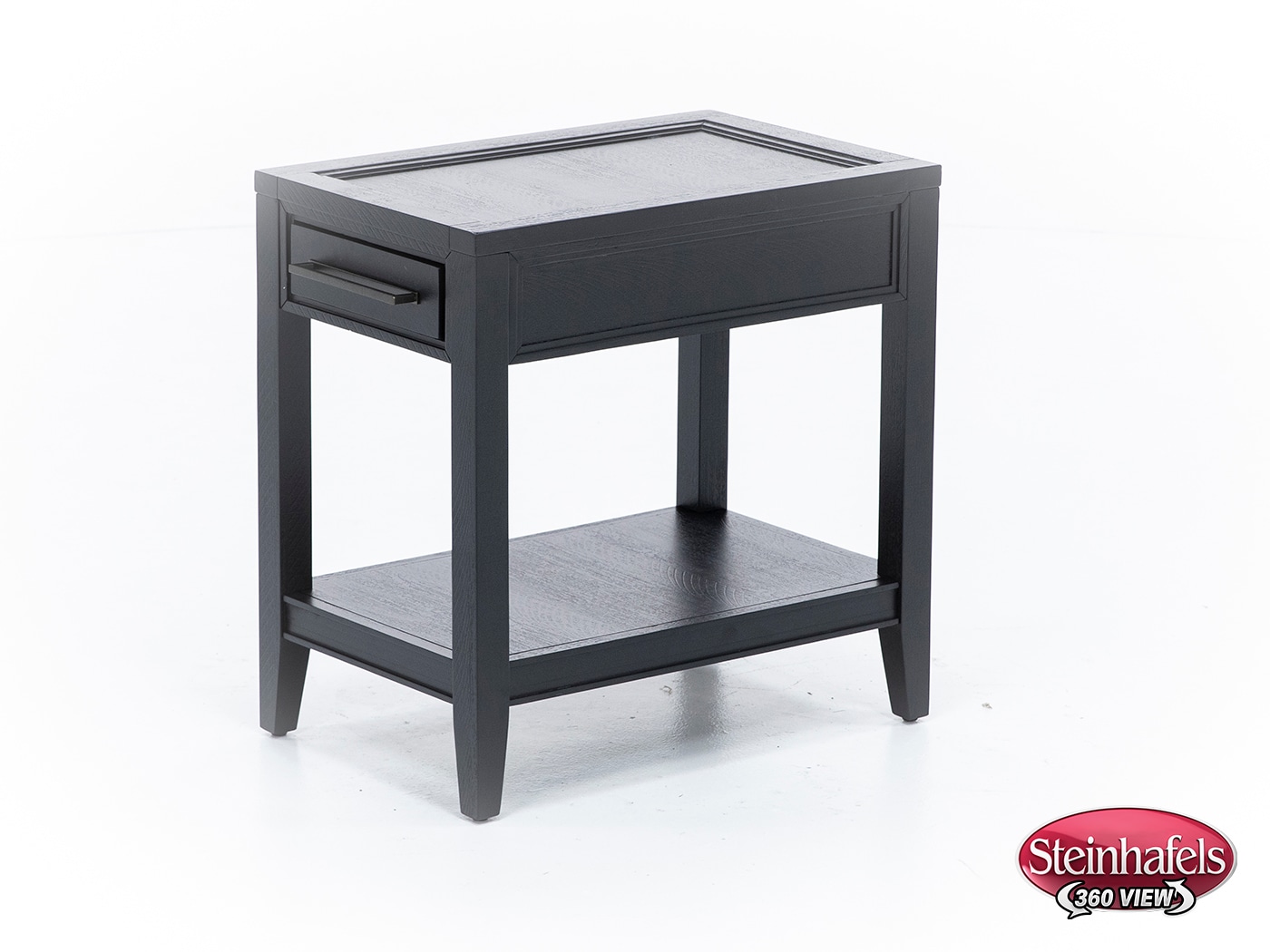 aspn black chairside table  image dom  