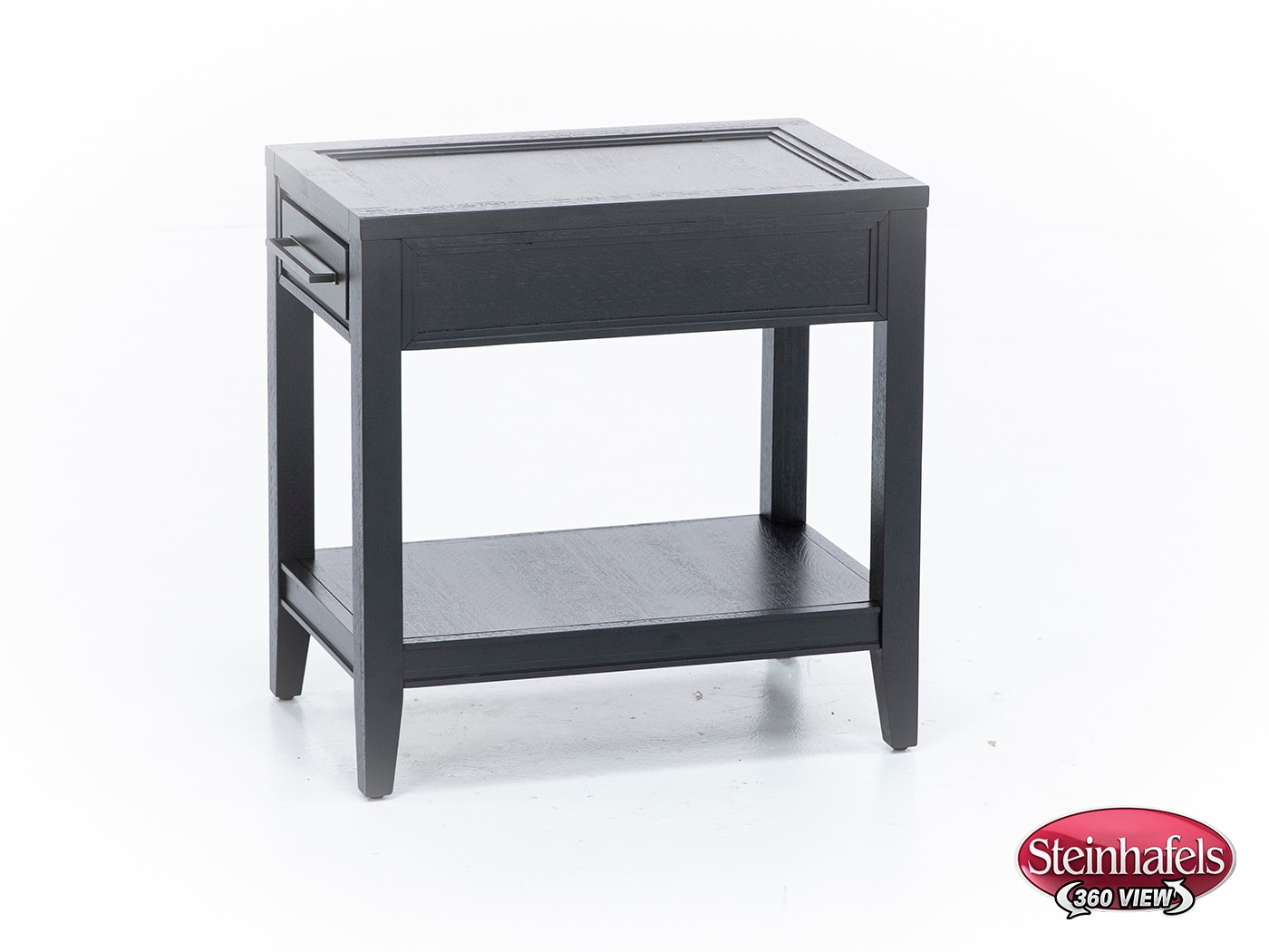 aspn black chairside table  image dom  