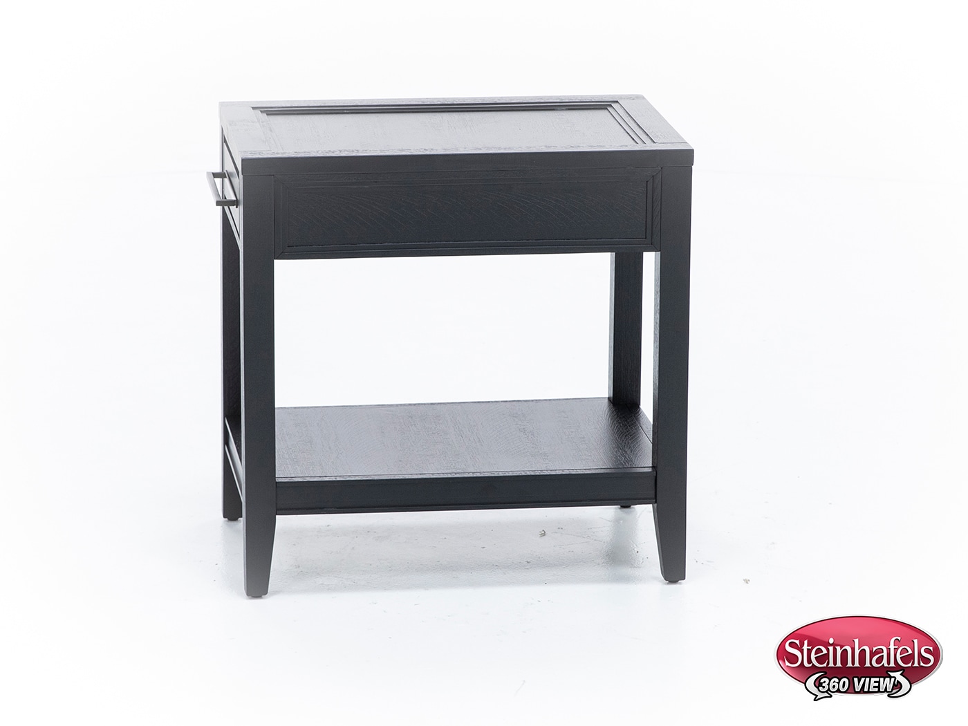 aspn black chairside table  image dom  