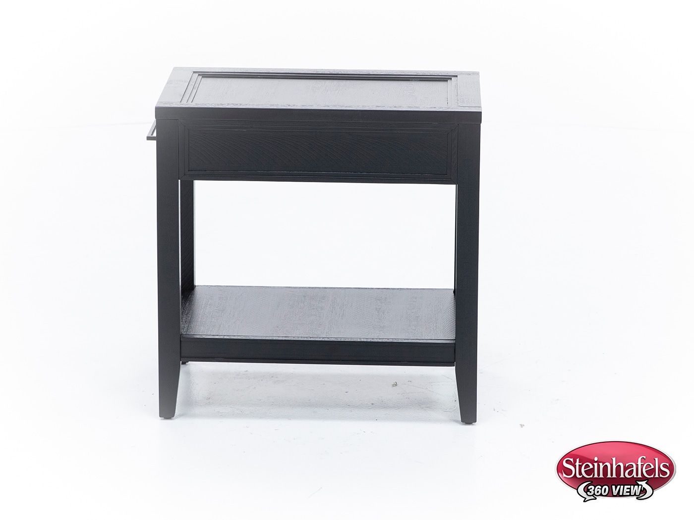 aspn black chairside table  image dom  