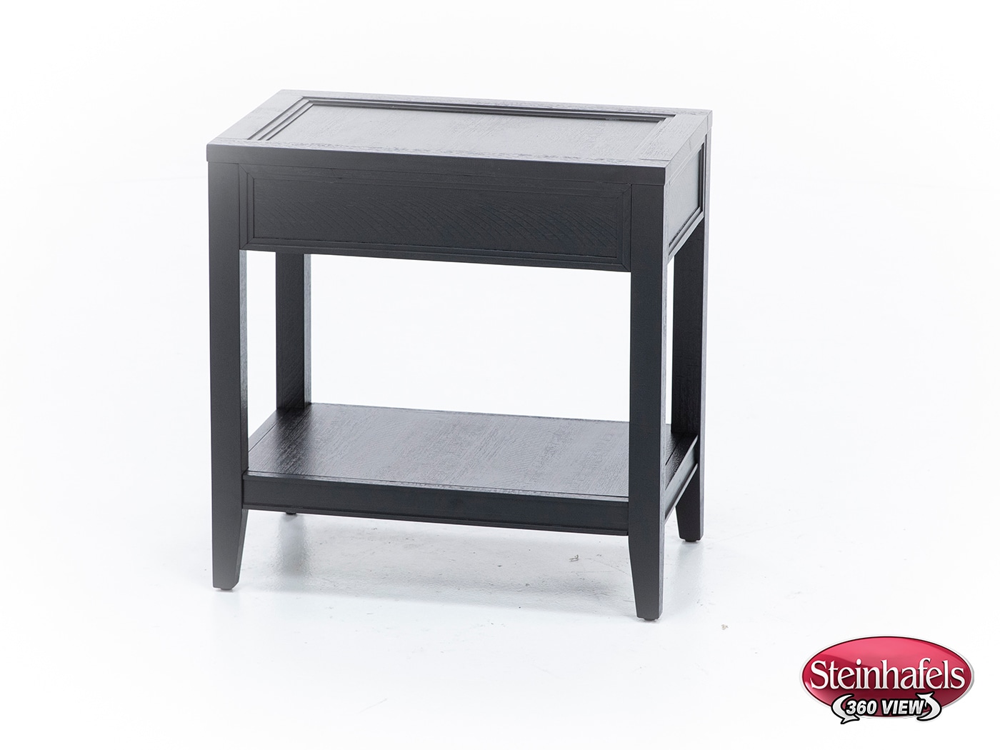 aspn black chairside table  image dom  