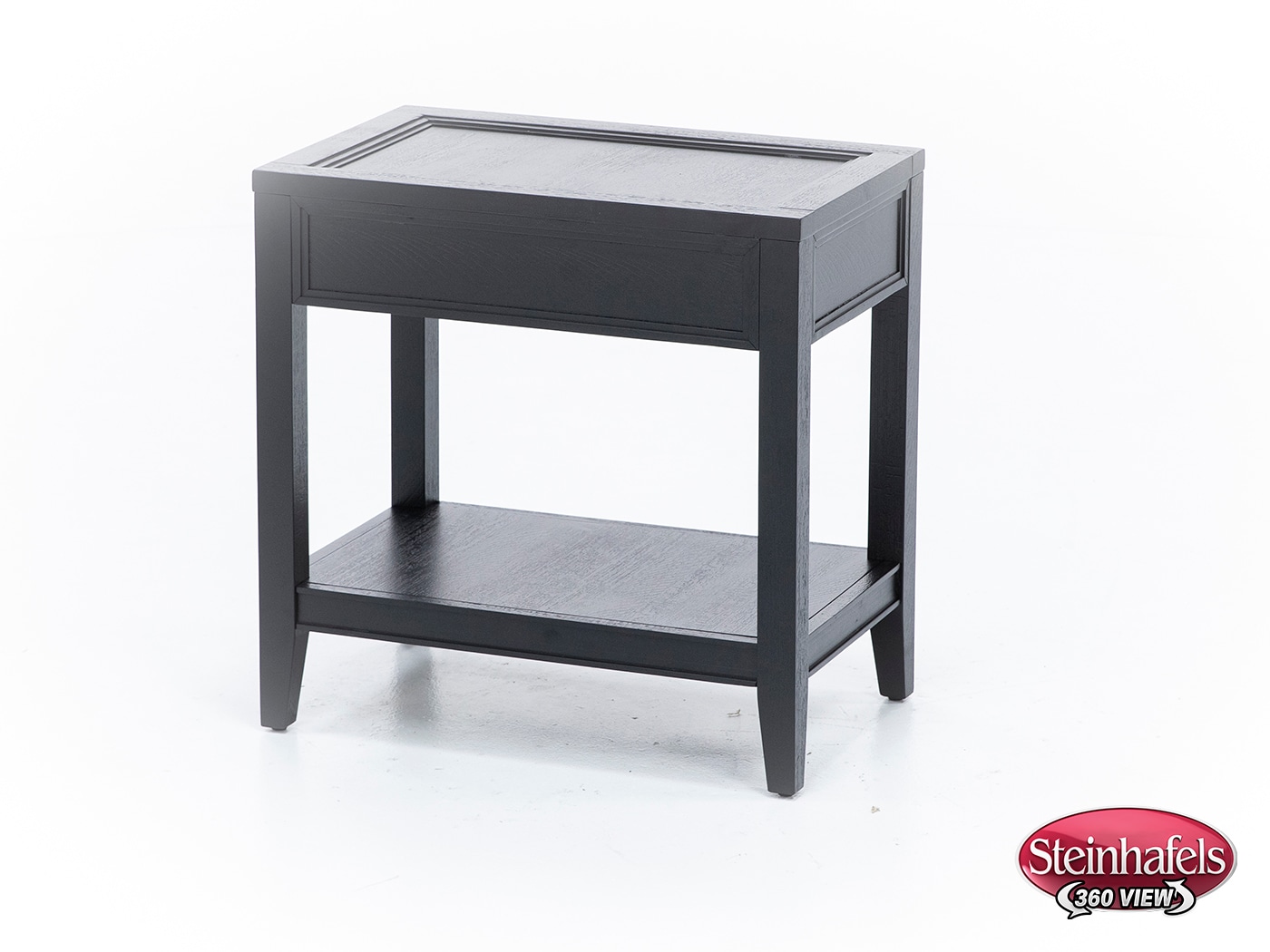 aspn black chairside table  image dom  