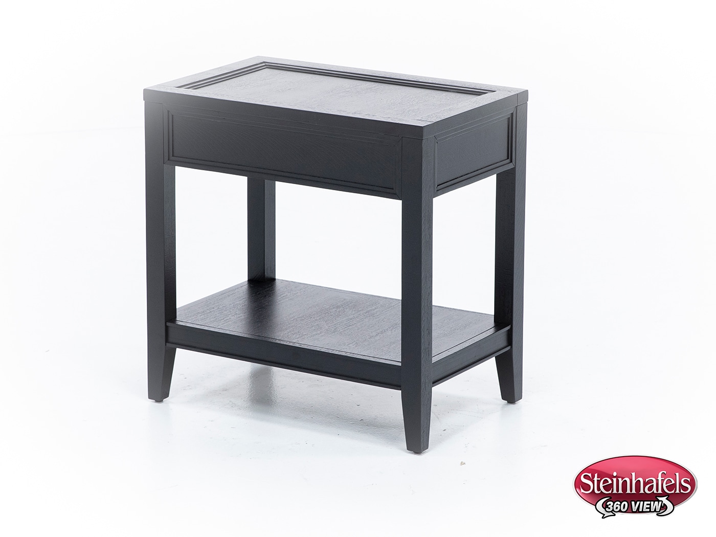 aspn black chairside table  image dom  