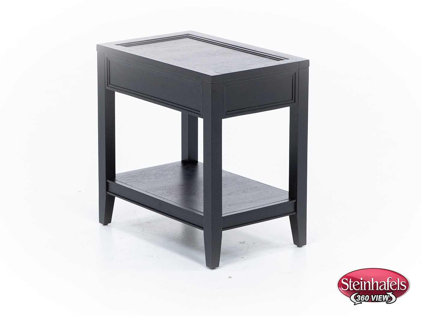 aspn black chairside table  image dom  