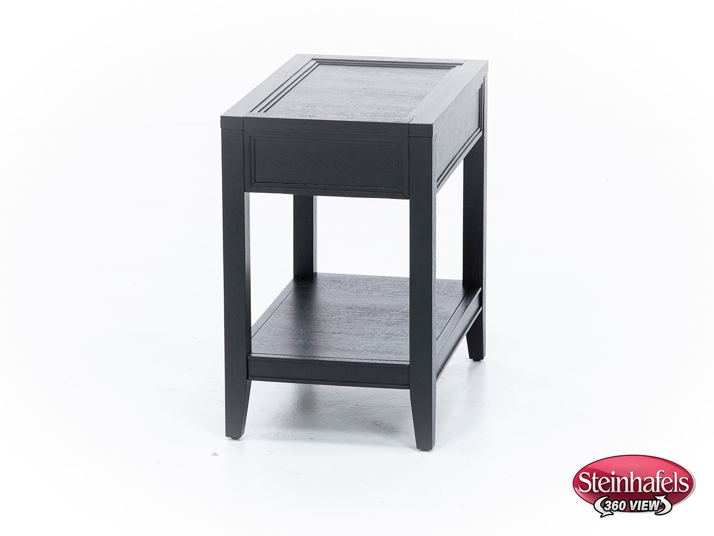 aspn black chairside table  image dom  