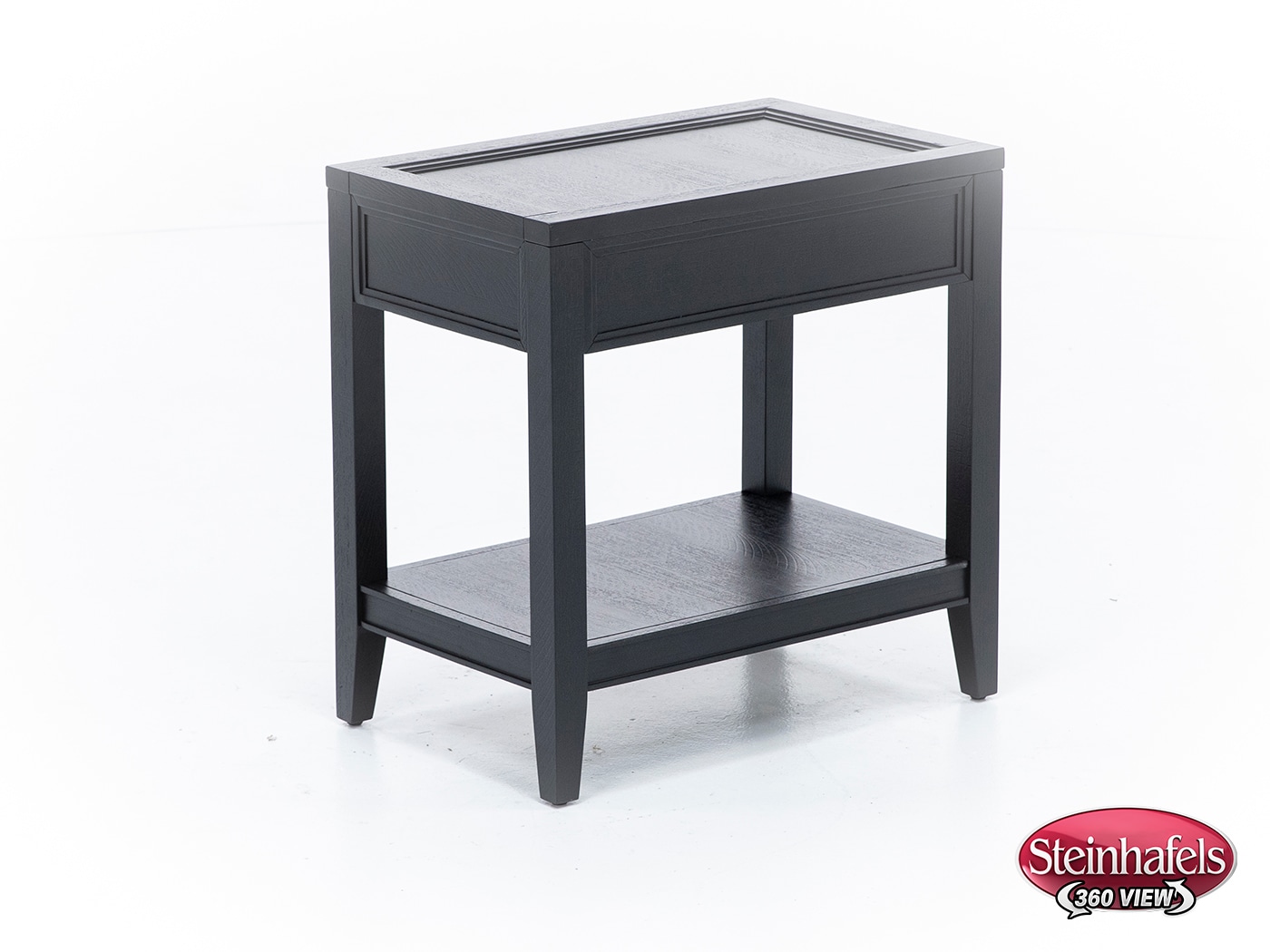 aspn black chairside table  image dom  