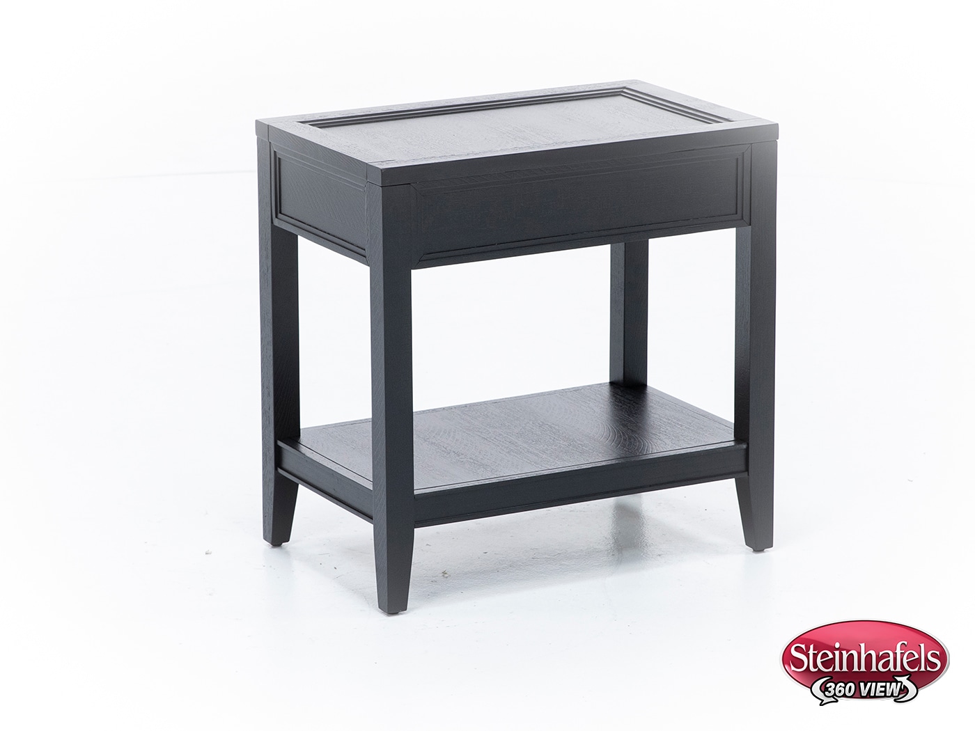 aspn black chairside table  image dom  