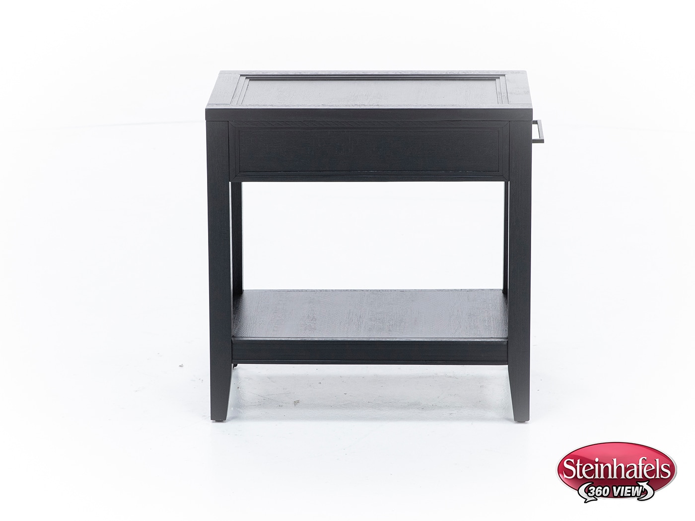 aspn black chairside table  image dom  