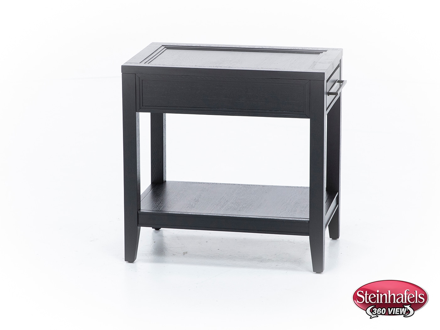 aspn black chairside table  image dom  