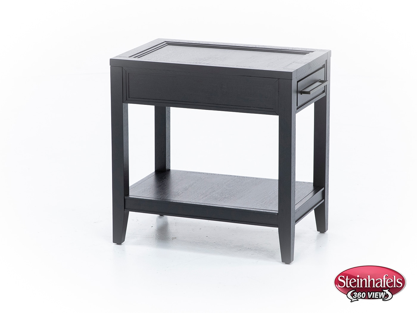 aspn black chairside table  image dom  