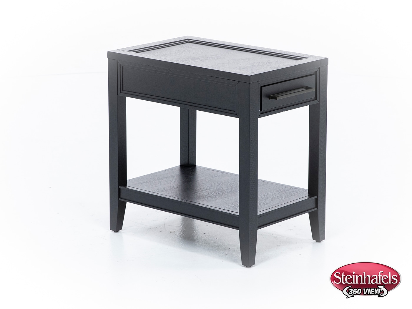 aspn black chairside table  image dom  