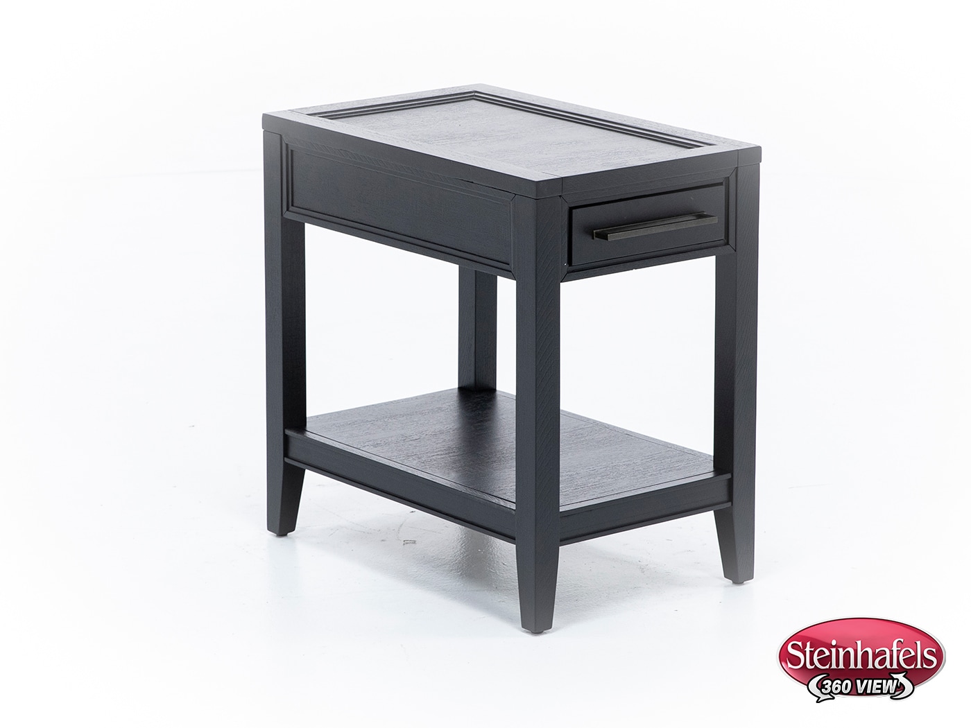 aspn black chairside table  image dom  
