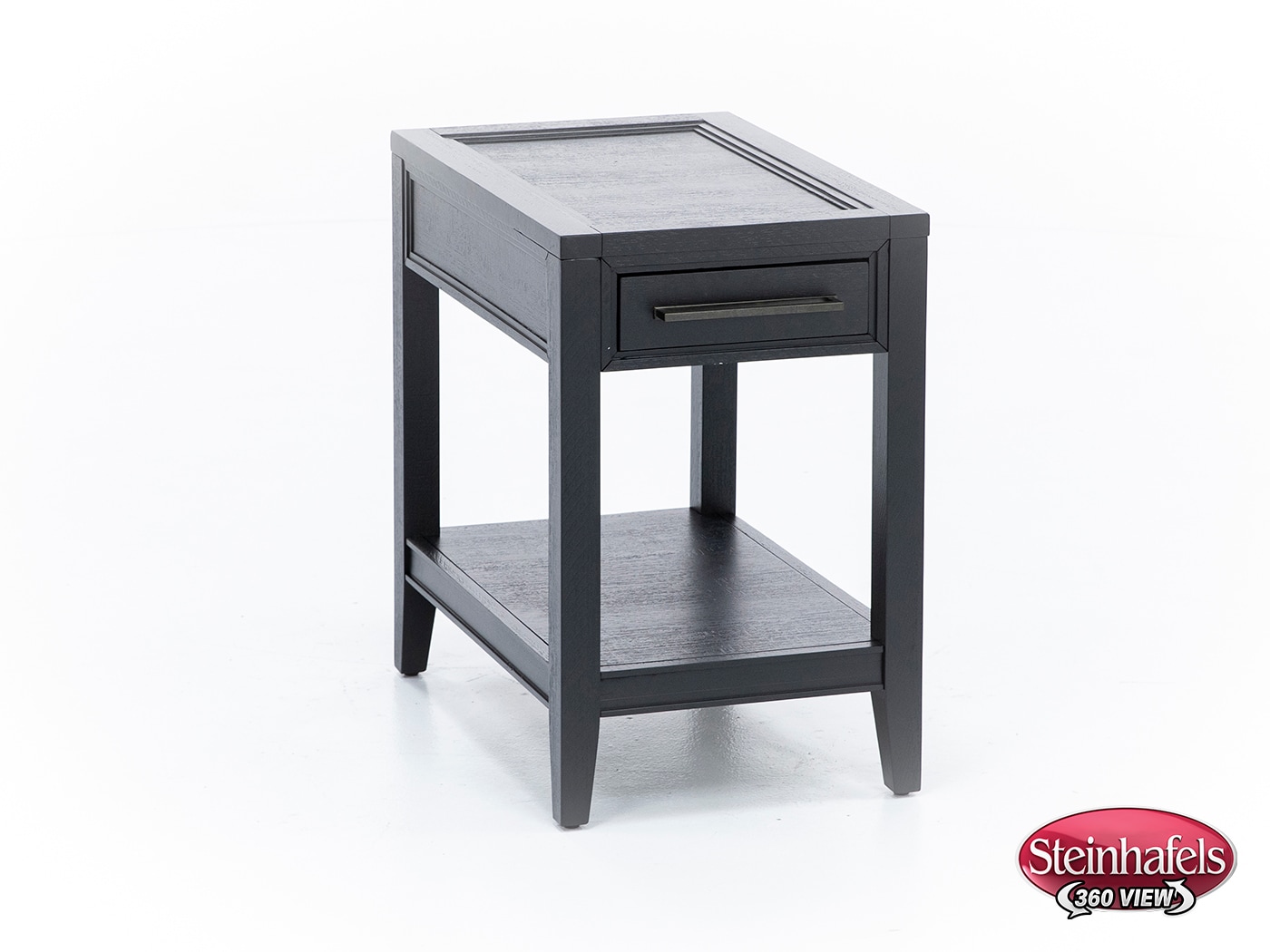 aspn black chairside table  image dom  