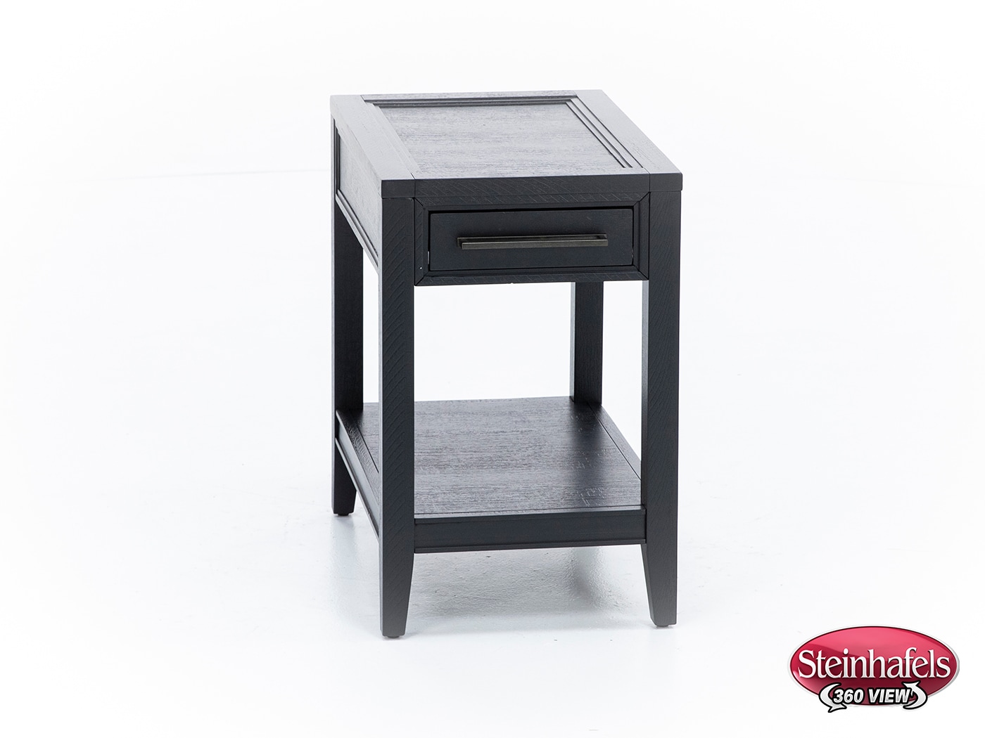 aspn black chairside table  image dom  