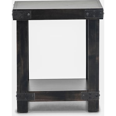 Industrial Chairside Table