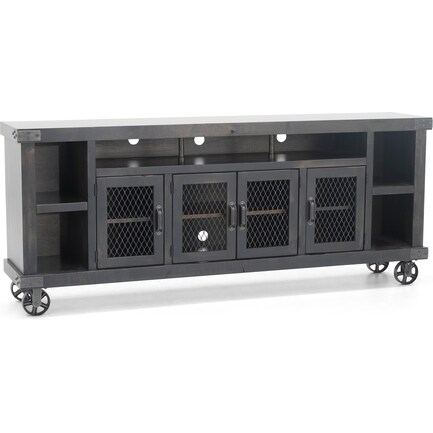 Industrial Ghost Black 84" Entertainment Console