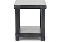aspn black end table   