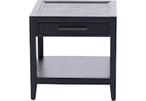 aspn black end table dom  