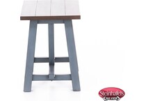 aspn blue chairside table  image farmh  
