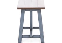 aspn blue chairside table farmh  